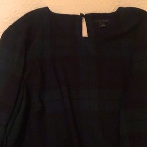 Ann Taylor navy and green top - worn once